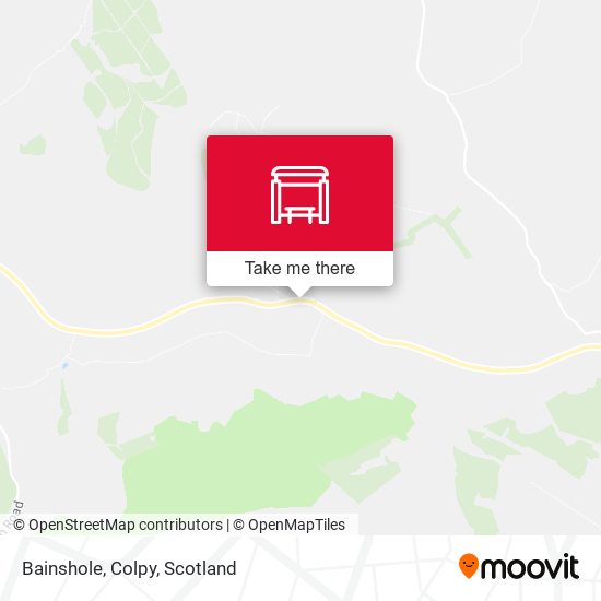 Bainshole, Colpy map