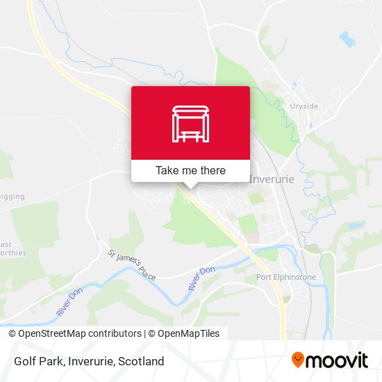 Golf Park, Inverurie map