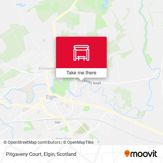 Pitgaveny Court, Elgin map