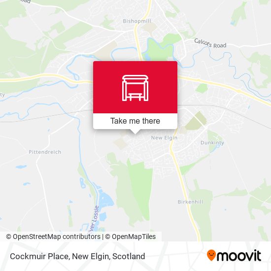 Cockmuir Place, New Elgin map