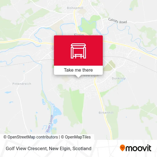 Golf View Crescent, New Elgin map