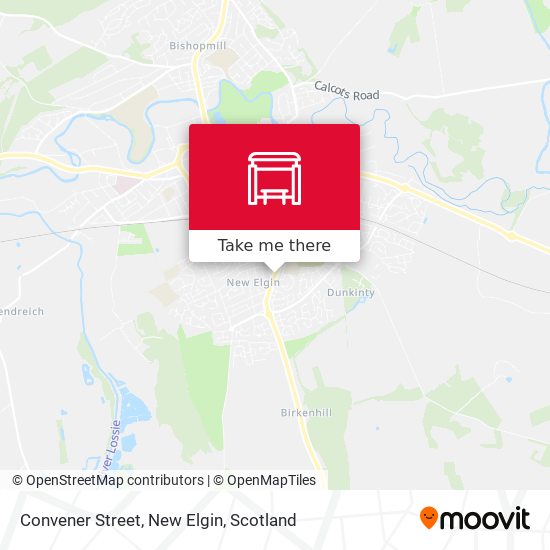 Convener Street, New Elgin map