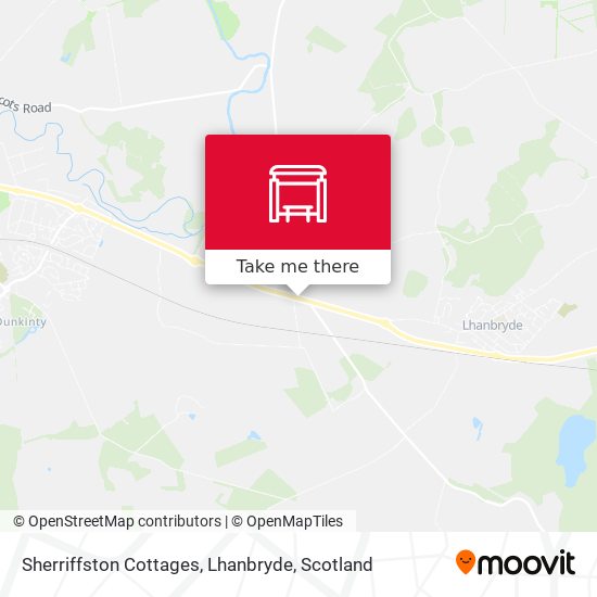 Sherriffston Cottages, Lhanbryde map