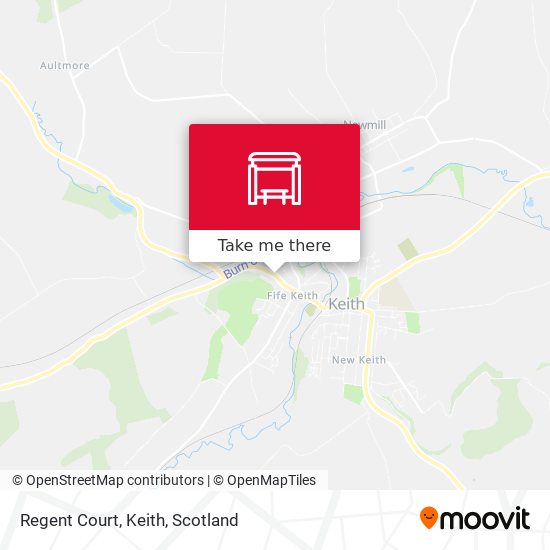 Regent Court, Keith map