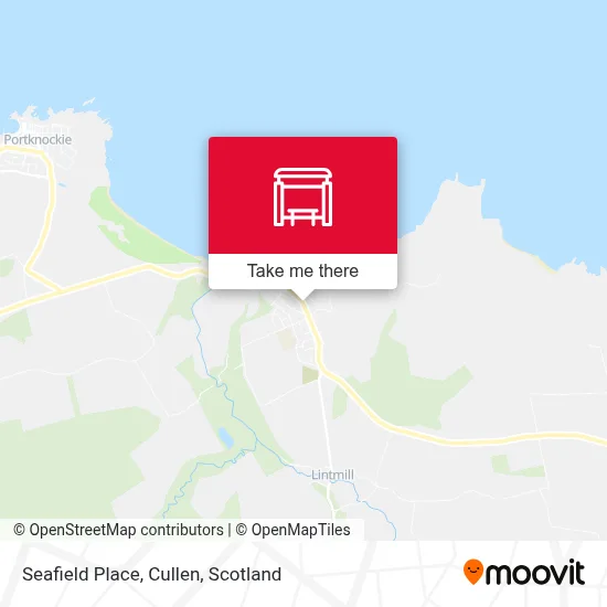Seafield Place, Cullen map