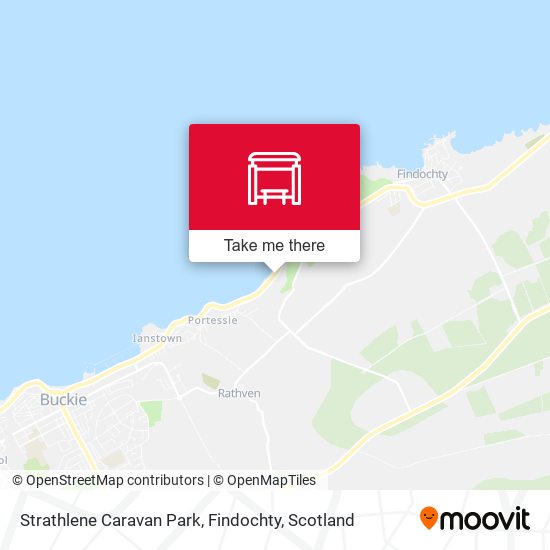Strathlene Caravan Park, Findochty map