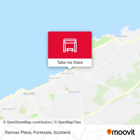 Rannas Place, Portessie map