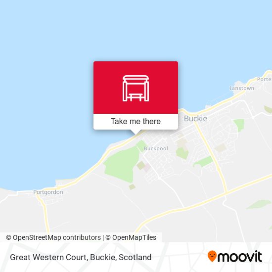 Great Western Court, Buckie map