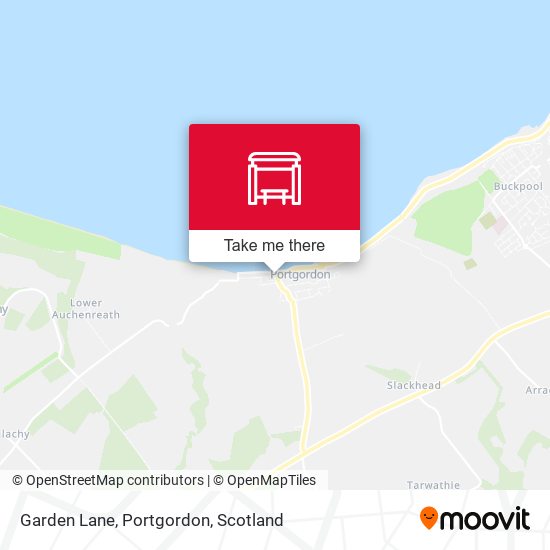 Garden Lane, Portgordon map