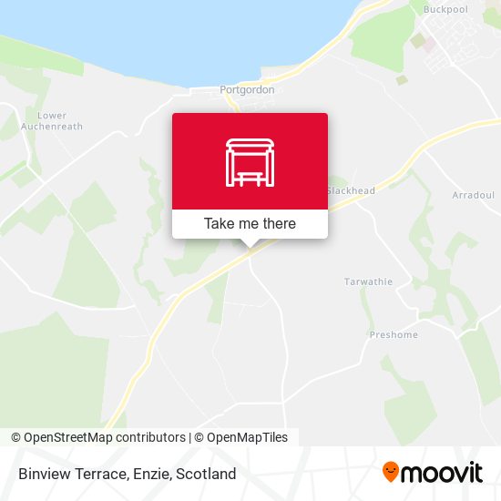 Binview Terrace, Enzie map