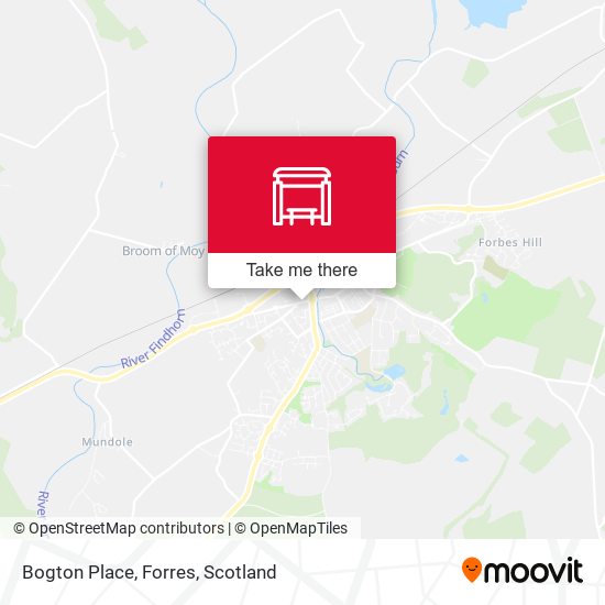 Bogton Place, Forres map