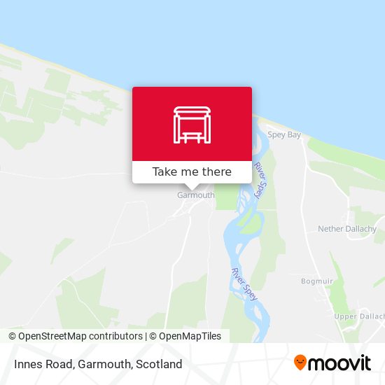 Innes Road, Garmouth map