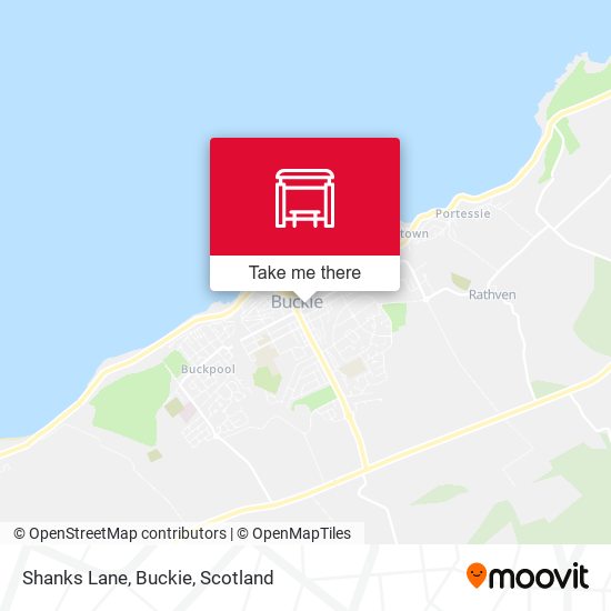 Shanks Lane, Buckie map