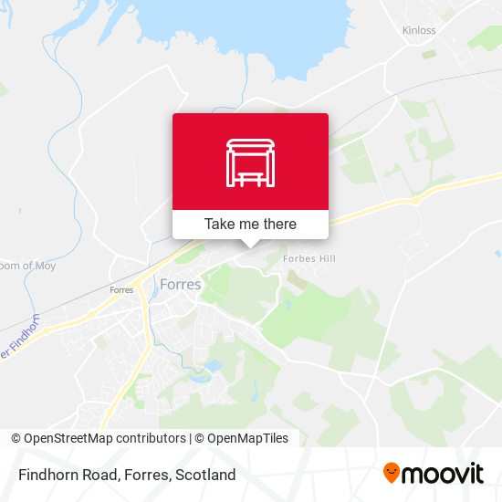 Findhorn Road, Forres map