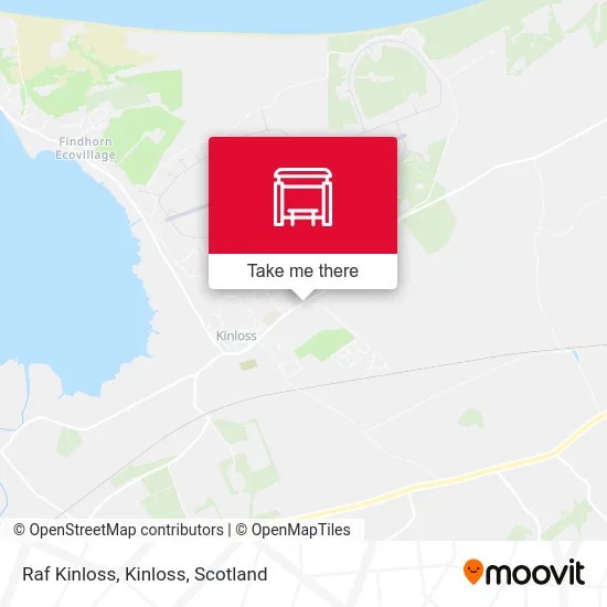 Raf Kinloss, Kinloss map