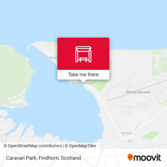 Caravan Park, Findhorn map