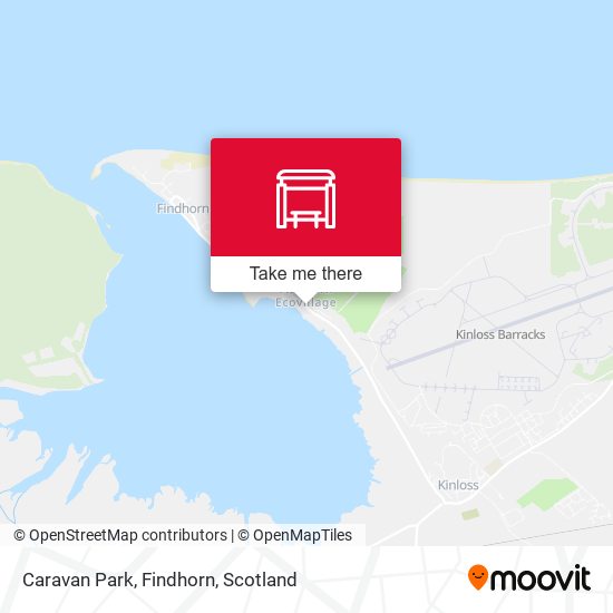 Caravan Park, Findhorn map