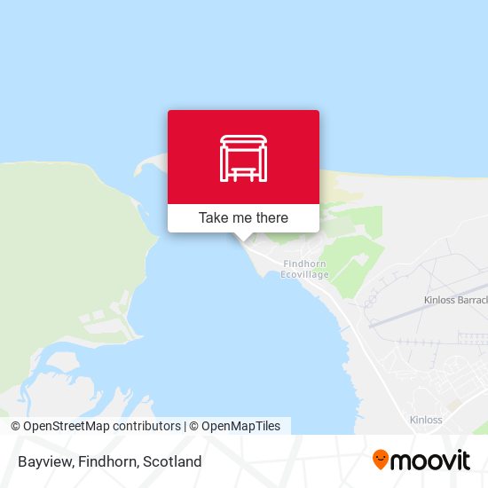 Bayview, Findhorn map