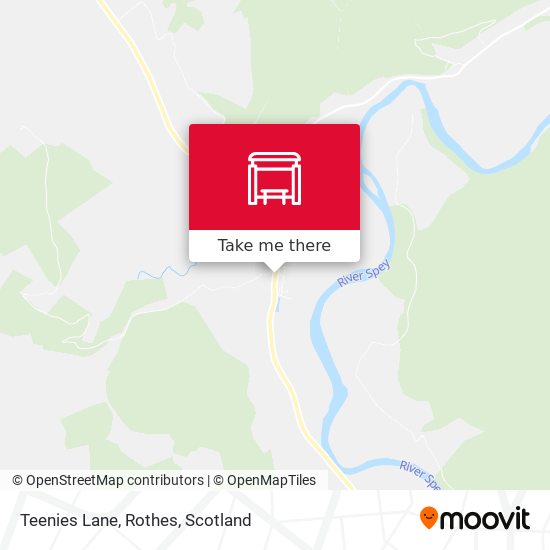 Teenies Lane, Rothes map