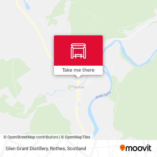 Glen Grant Distillery, Rothes map