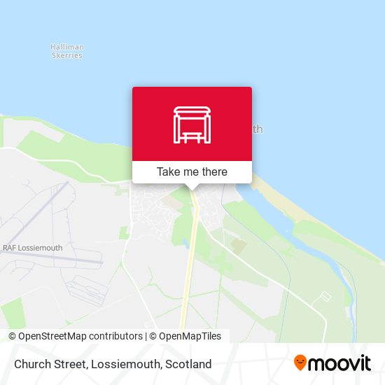 Church Street, Lossiemouth map