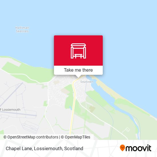 Chapel Lane, Lossiemouth map