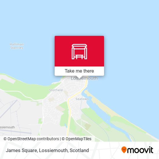 James Square, Lossiemouth map