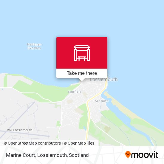 Marine Court, Lossiemouth map