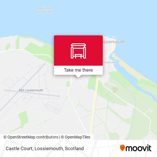 Castle Court, Lossiemouth map