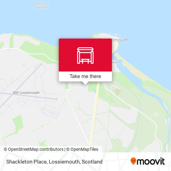 Shackleton Place, Lossiemouth map