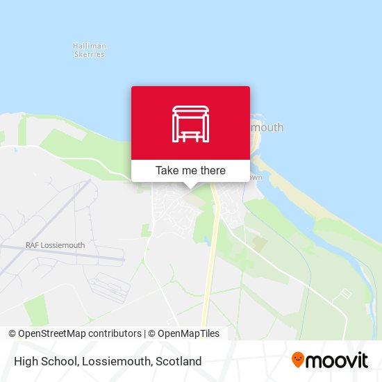 High School, Lossiemouth map