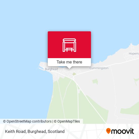 Keith Road, Burghead map