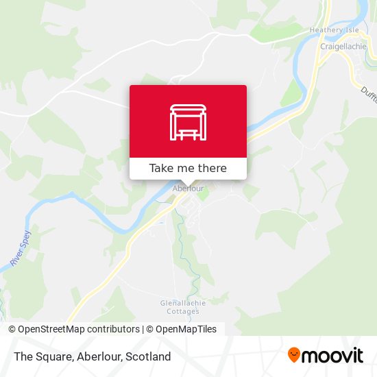 The Square, Aberlour map