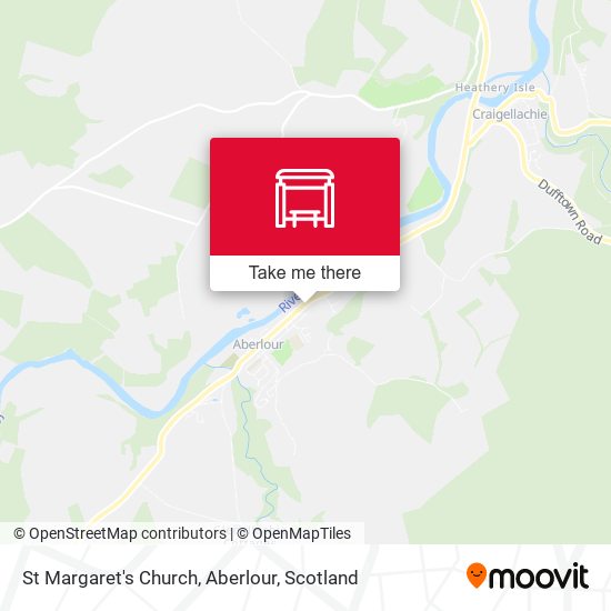St Margaret's Church, Aberlour map