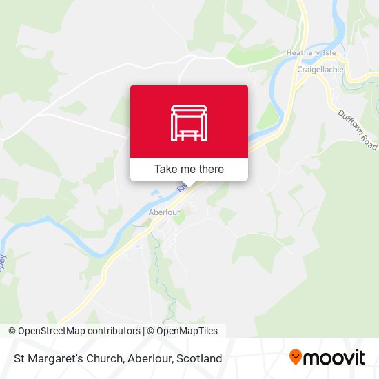 St Margaret's Church, Aberlour map