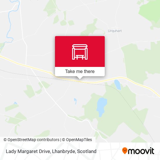 Lady Margaret Drive, Lhanbryde map