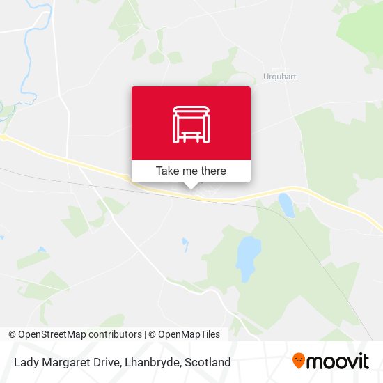 Lady Margaret Drive, Lhanbryde map