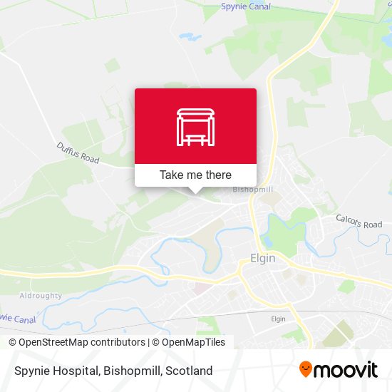 Spynie Hospital, Bishopmill map