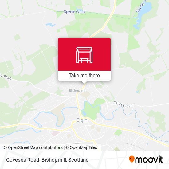 Covesea Road, Bishopmill map