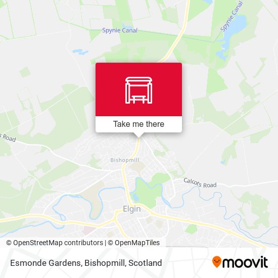 Esmonde Gardens, Bishopmill map