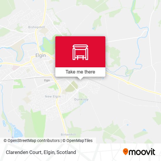 Clarenden Court, Elgin map