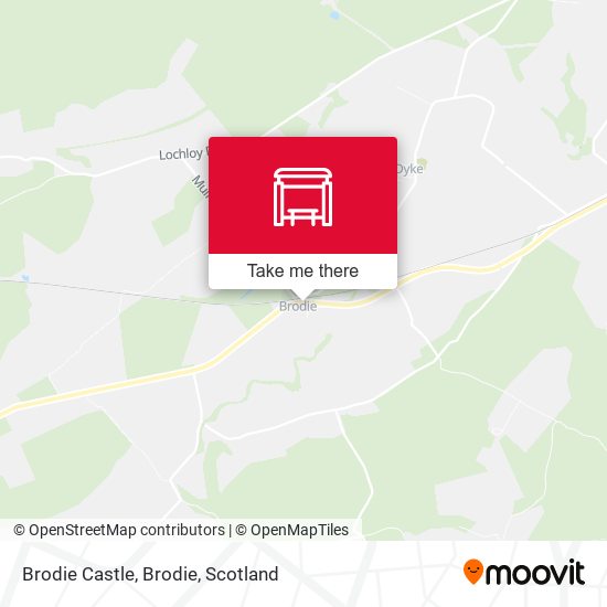 Brodie Castle, Brodie map