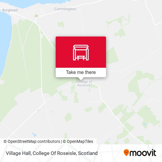 Village Hall, College Of Roseisle map