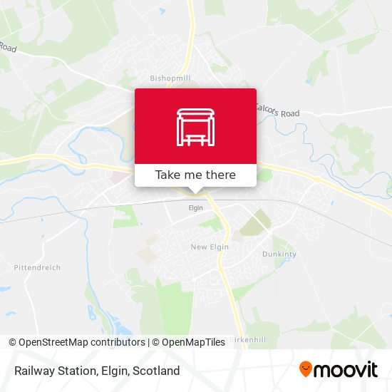 Railway Station, Elgin map