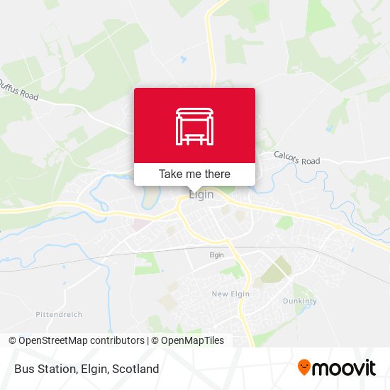 Bus Station, Elgin map