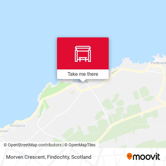 Morven Crescent, Findochty map