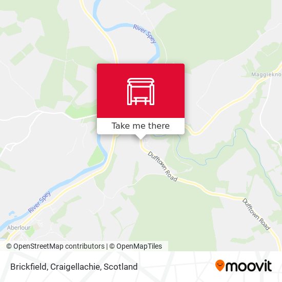 Brickfield, Craigellachie map