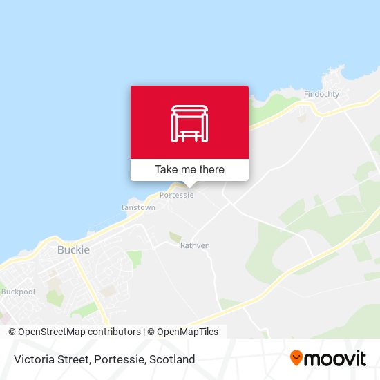 Victoria Street, Portessie map