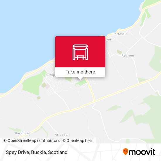 Spey Drive, Buckie map