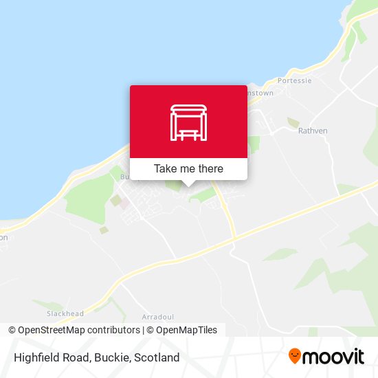 Highfield Road, Buckie map